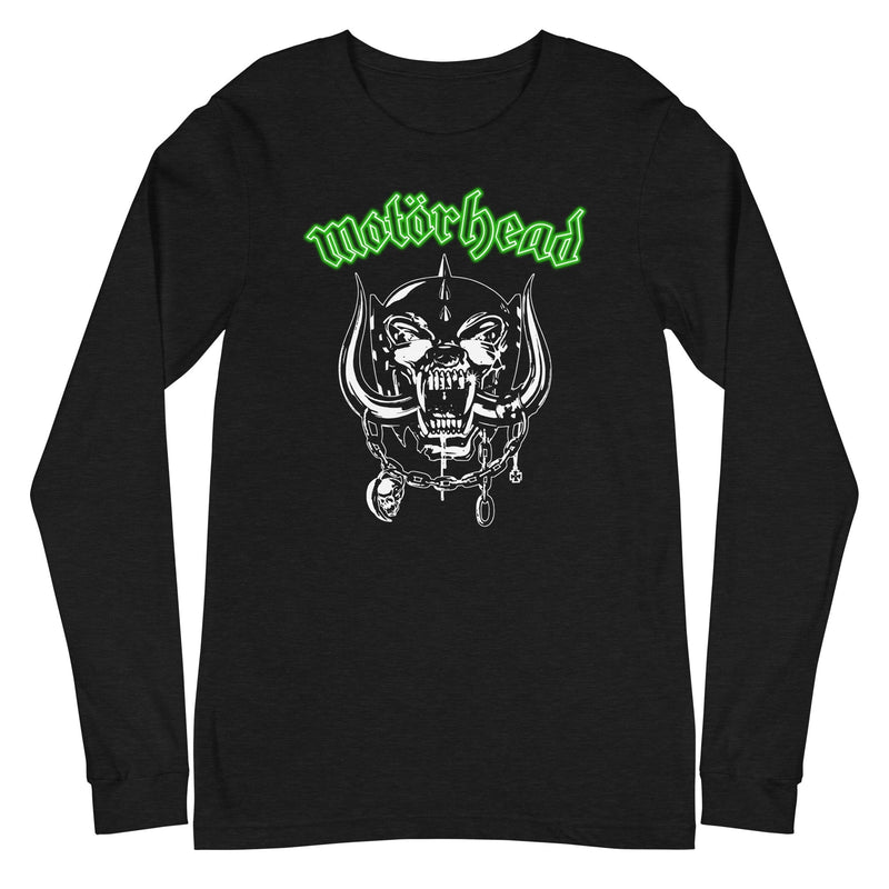 MerchMoment - Motorhead - Green Logo Long Sleeve T-Shirt -