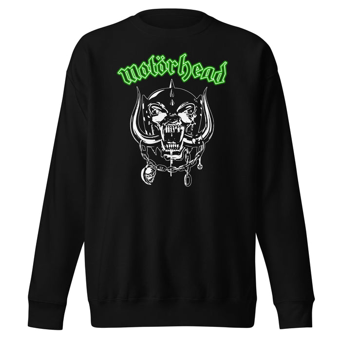 Motorhead - Green Logo Sweatshirt - Black