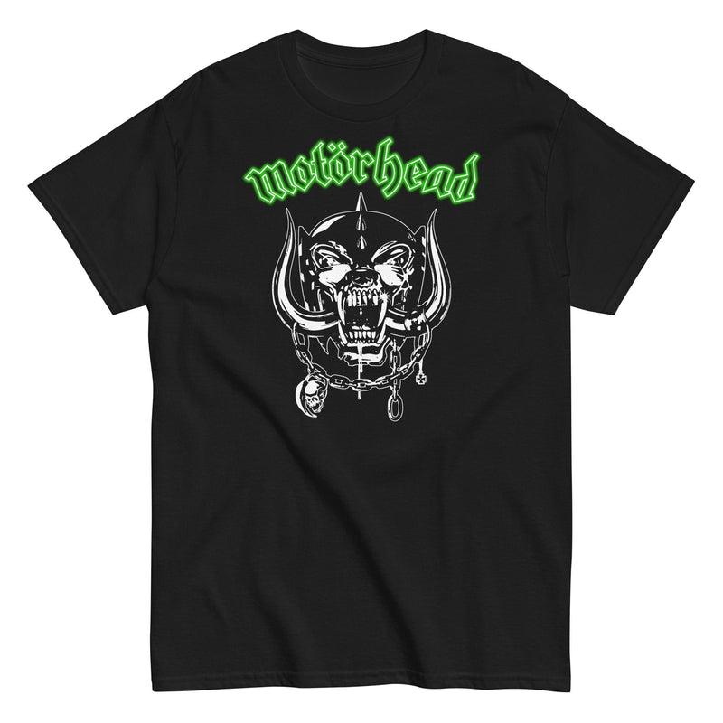 Motorhead - Green Logo T-Shirt - Black