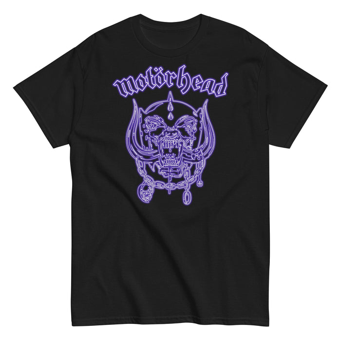 Motorhead - Neon Blue Warpig T-Shirt - Black