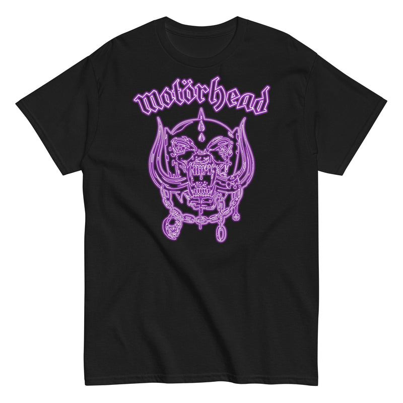 Motorhead - Neon Purple Warpig T-Shirt - Black