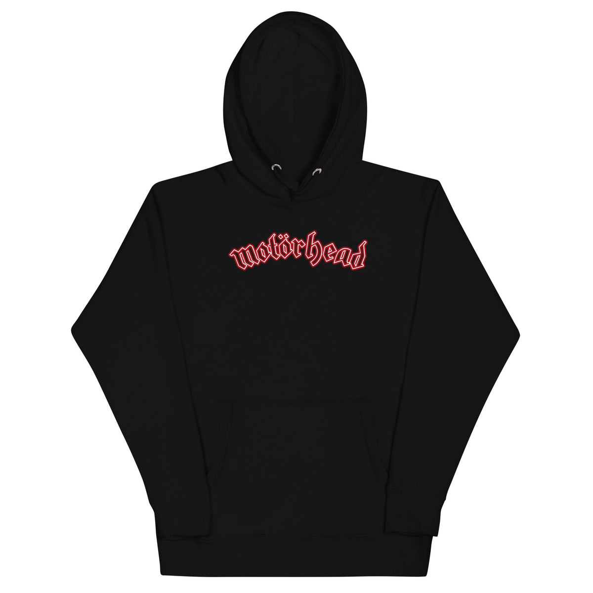 Motorhead - Neon Red Ace Hoodie - Black