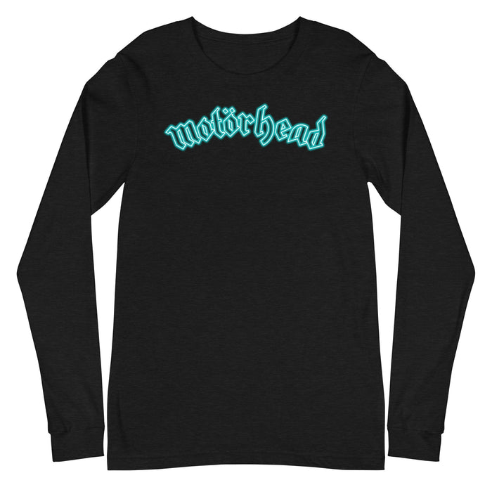 MerchMoment - Motorhead - Neon Teal Moon Long Sleeve T-Shirt -