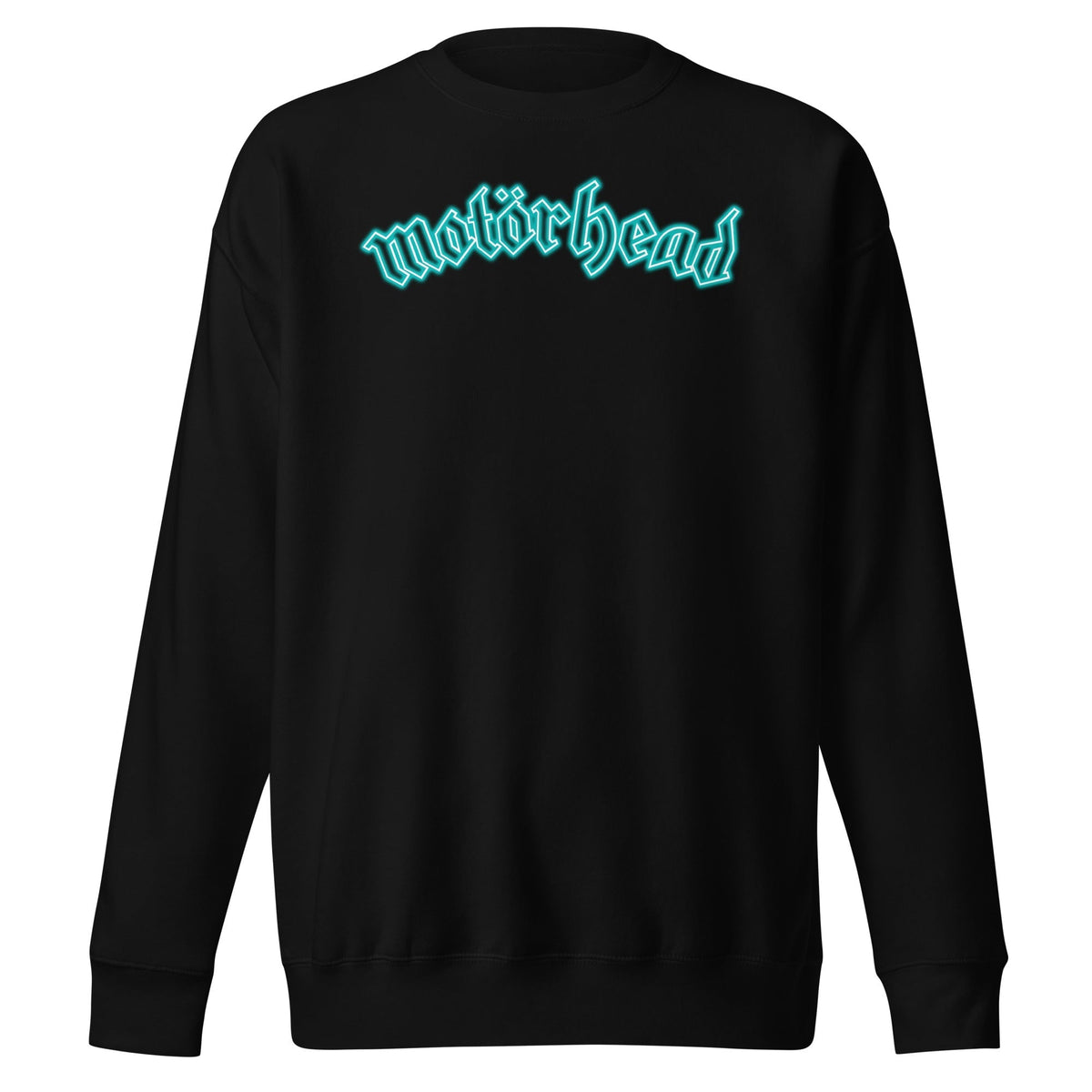 Motorhead - Neon Teal Moon Sweatshirt - Black