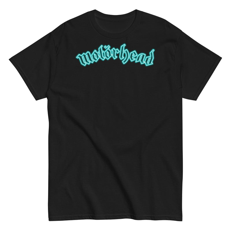 Motorhead - Neon Teal Moon T-Shirt - Black