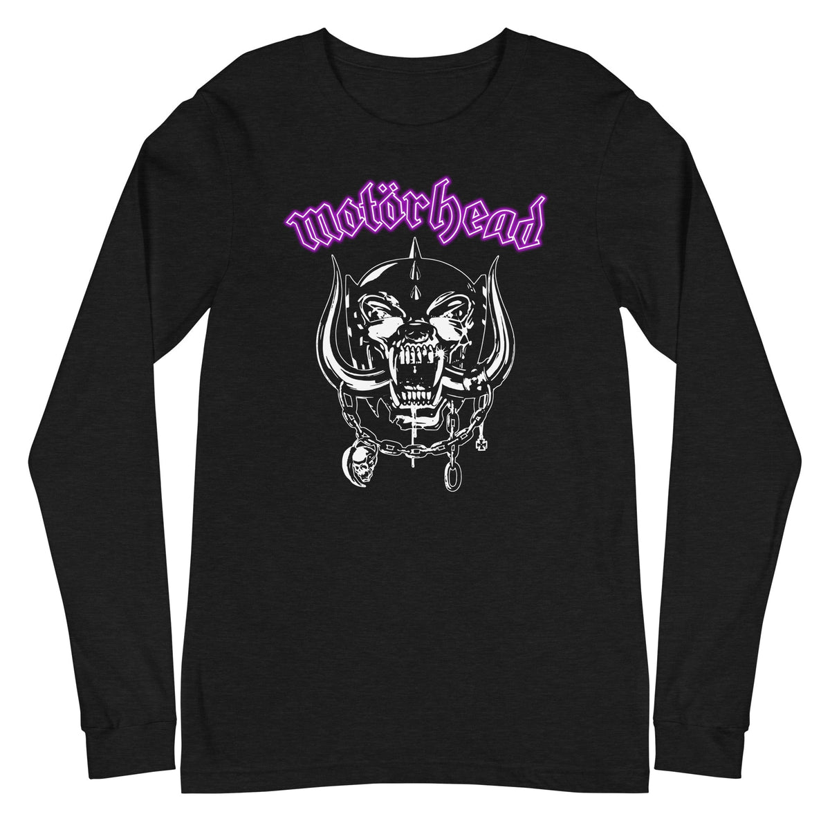 Motorhead - Pink Logo Long Sleeve T-Shirt - Black