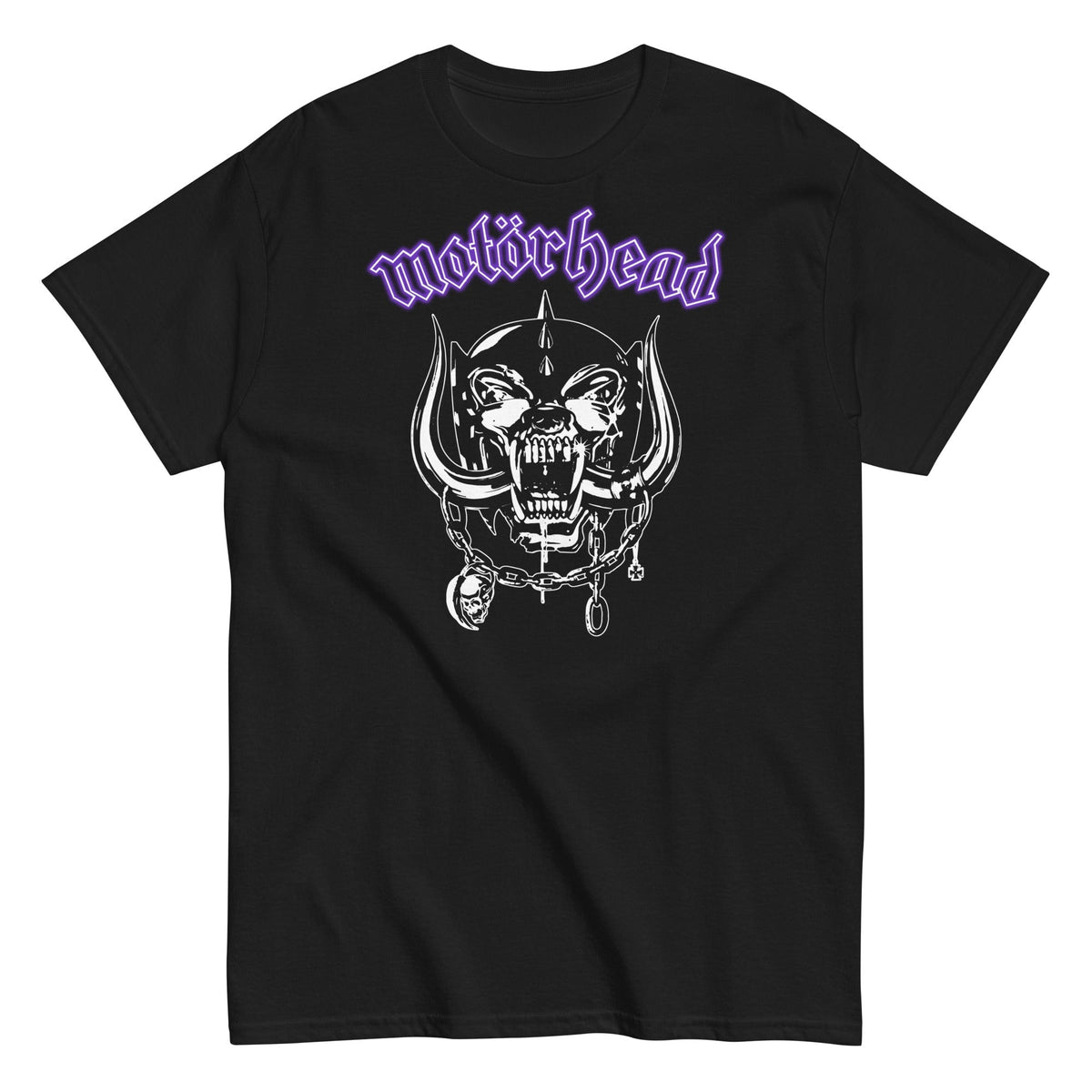 Motorhead - Purple Logo T-Shirt - Black