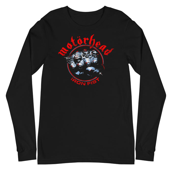 Motorhead - Red Fist Long Sleeve T-Shirt - Black