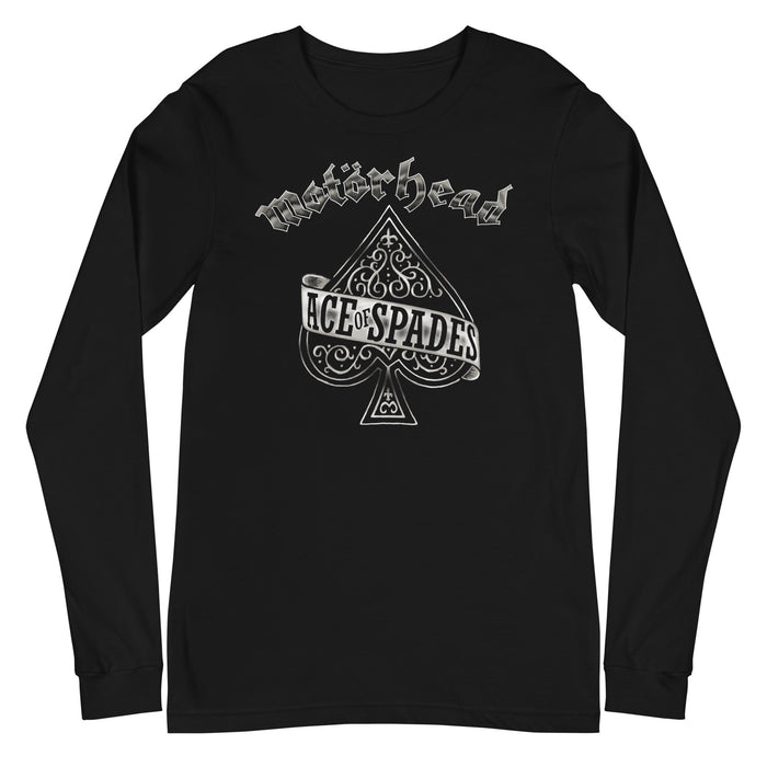 Motorhead - Silver Ace Long Sleeve T-Shirt - Black