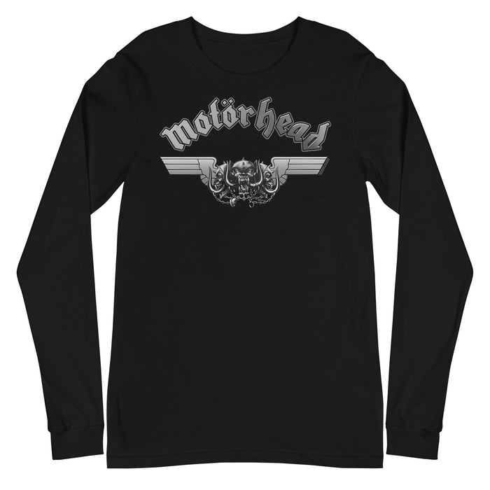 Motorhead - Steel Logo Long Sleeve T-Shirt - Black