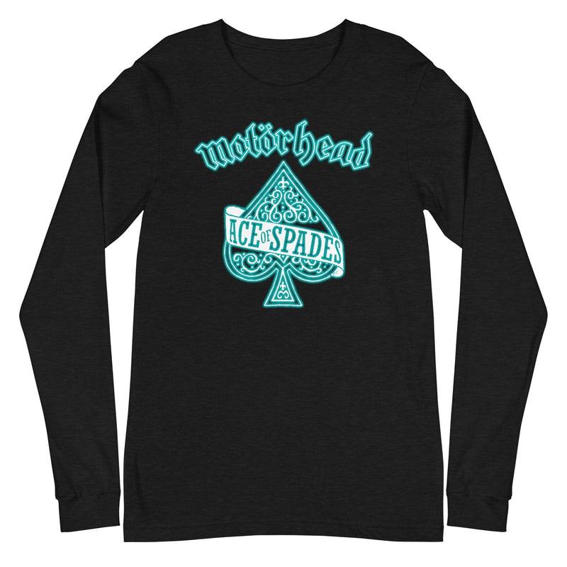 MerchMoment - Motorhead - Teal Ace Long Sleeve T-Shirt -