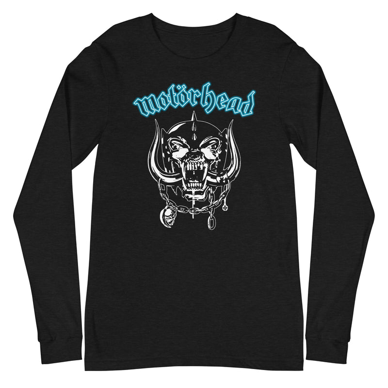 MerchMoment - Motorhead - Teal Logo Long Sleeve T-Shirt -