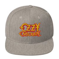 MerchMoment - Ozzy Osborne Grey Embroidered Snapback Hat -