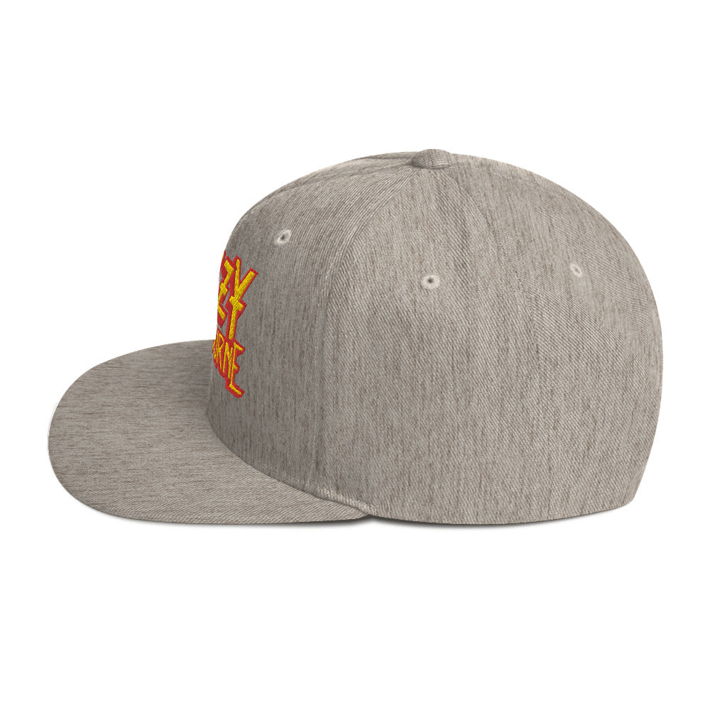 MerchMoment - Ozzy Osborne Grey Embroidered Snapback Hat -