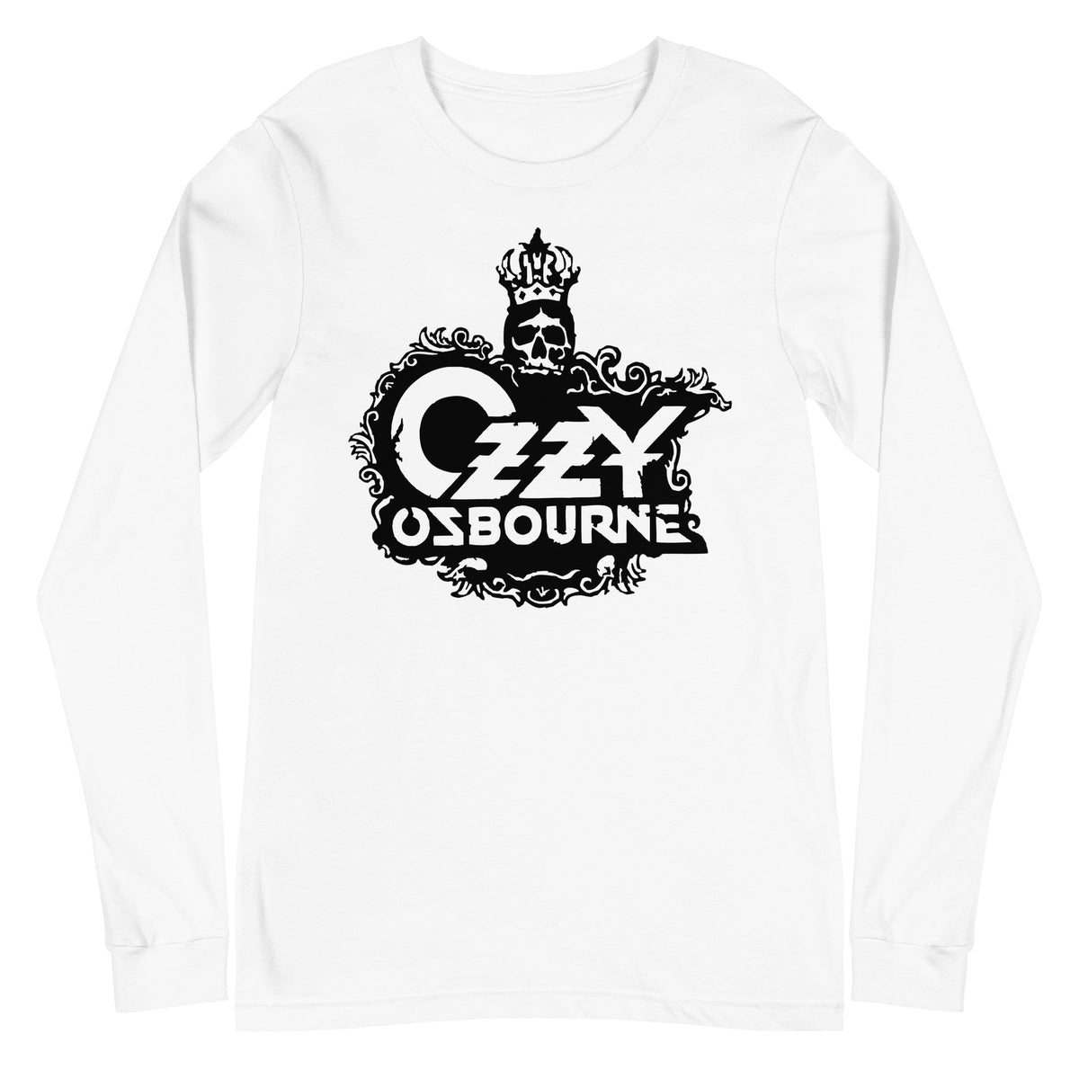 Ozzy Osbourne - Gilded Logo Long Sleeve T-Shirt - White