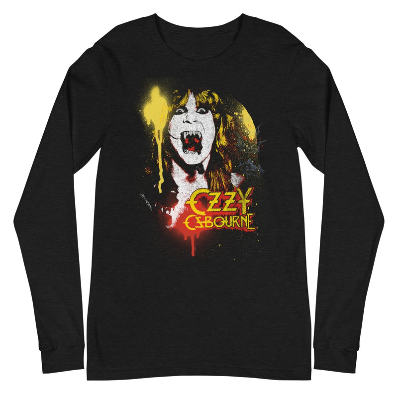 Ozzy Osbourne - Screaming Long Sleeve T-Shirt - Black