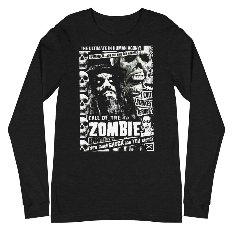 Rob Zombie - Black and White Long Sleeve T-Shirt - Black