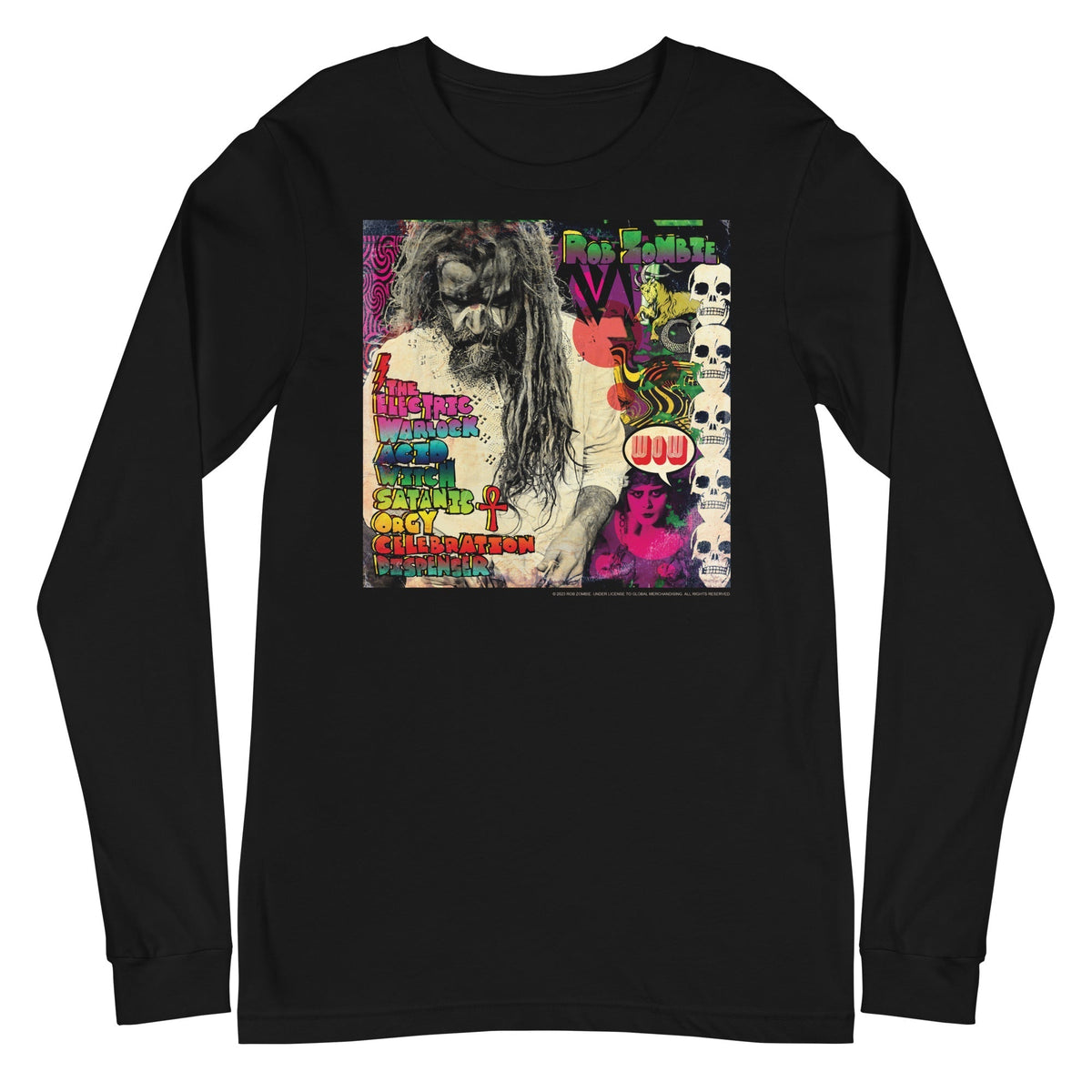 Rob Zombie - Electric Acid Long Sleeve T-Shirt - Black