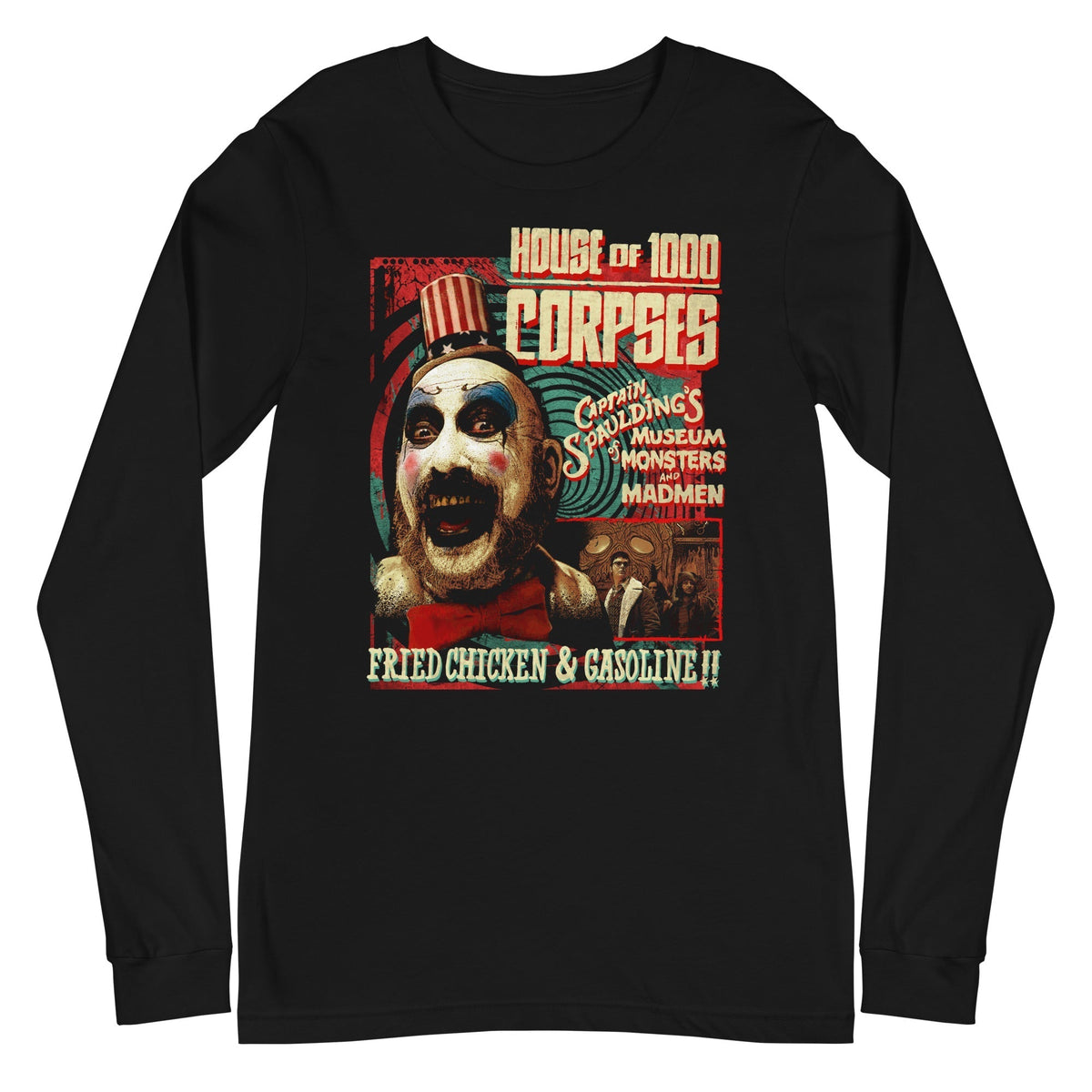 Rob Zombie - Fried Chicken and Gasoline Long Sleeve T-Shirt - Black