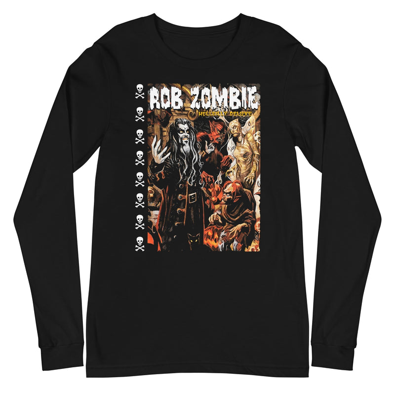 Rob Zombie - Hellbilly Mural Long Sleeve T-Shirt - Black