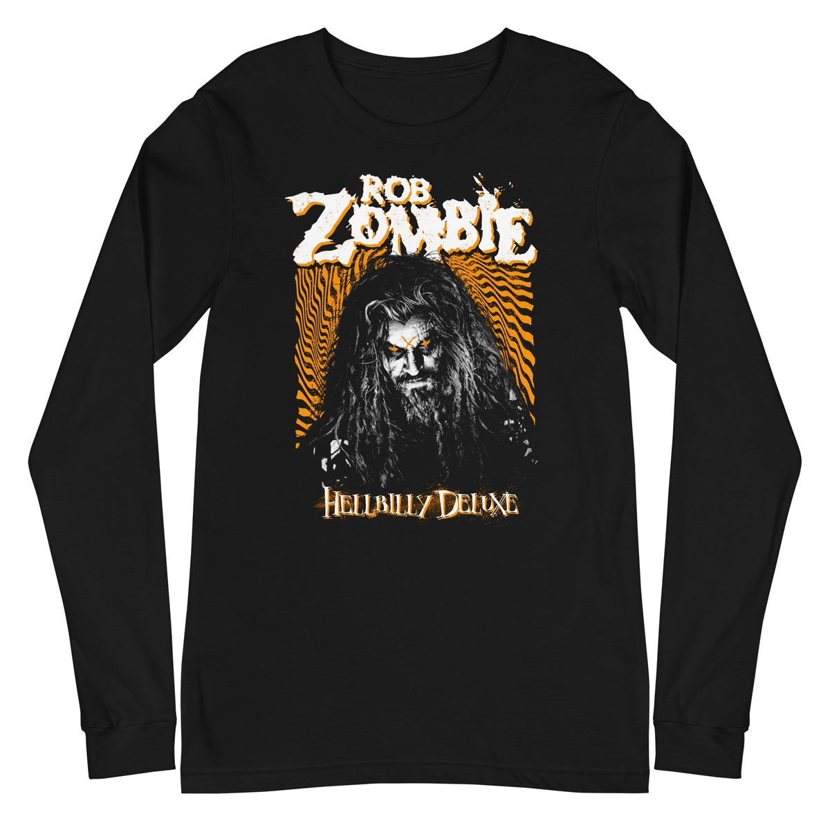 Rob Zombie - Hellbilly Orange Long Sleeve T-Shirt - Black