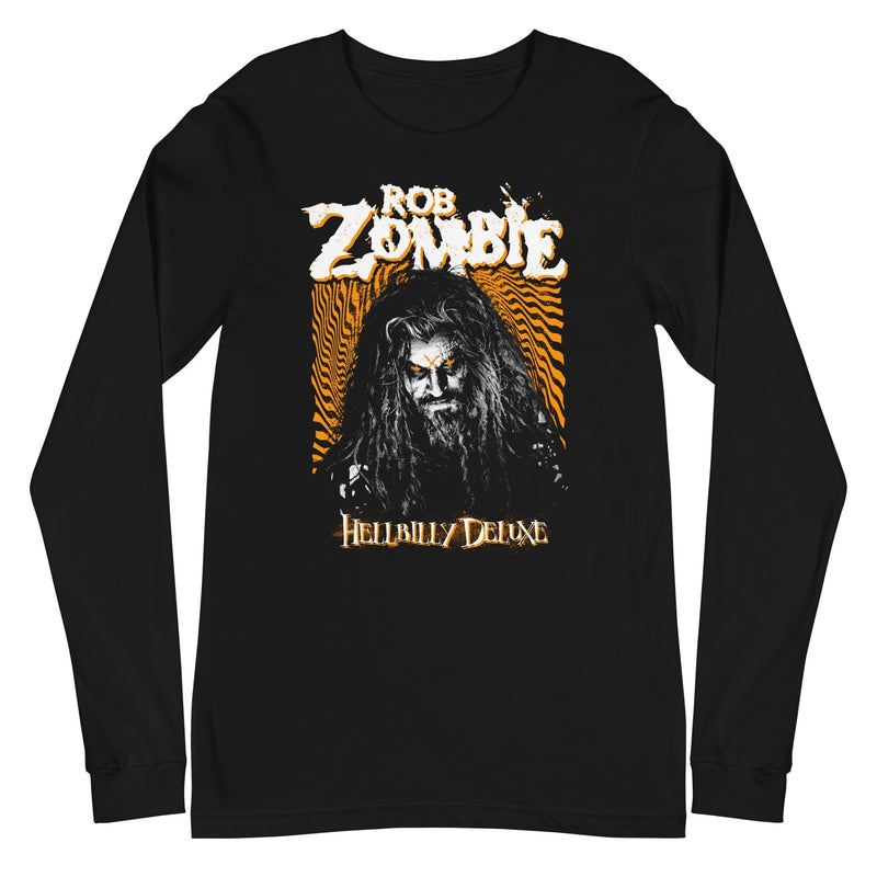 Rob Zombie - Hellbilly Orange Long Sleeve T-Shirt - Black