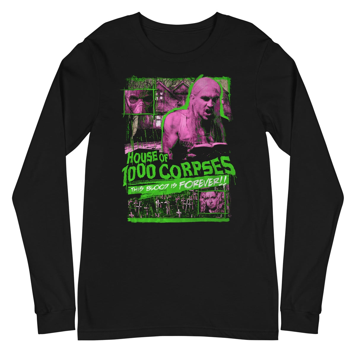 Rob Zombie - House of 1000 Corpses Long Sleeve T-Shirt - Black