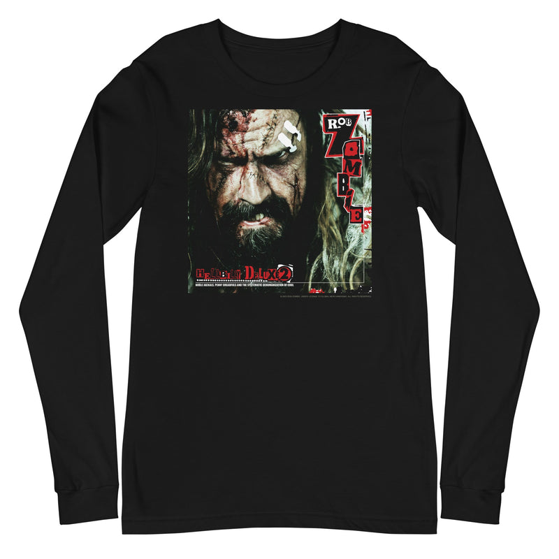 Rob Zombie - Ransom Note Long Sleeve T-Shirt - Black