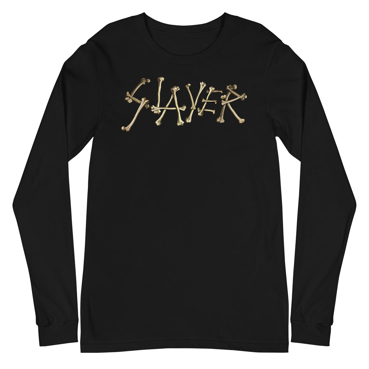 Slayer - Bone Logo Long Sleeve T-Shirt - Black