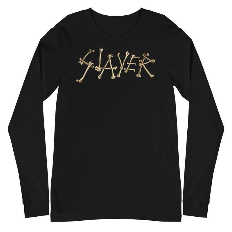 Slayer - Bone Logo Long Sleeve T-Shirt - Black