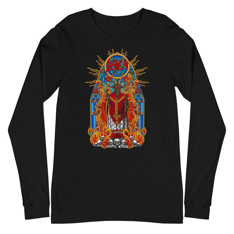 Slayer - Chapel Long Sleeve T-Shirt - Black