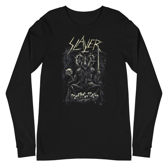 Slayer - Demon Head Long Sleeve T-Shirt - Black