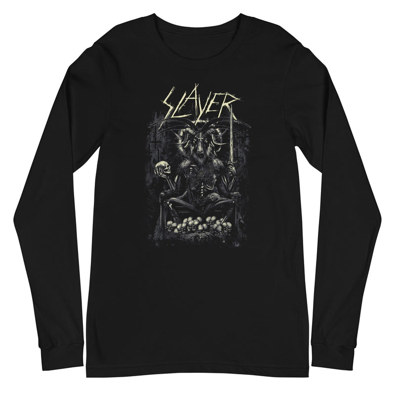 Slayer - Demon Head Long Sleeve T-Shirt - Black