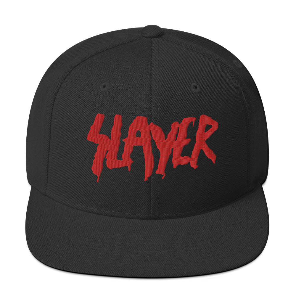 MerchMoment - Slayer Drip Logo Embroidered Snapback Hat -