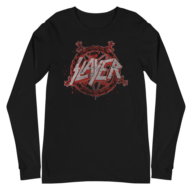 MerchMoment - Slayer - Drip Logo Long Sleeve T-Shirt -