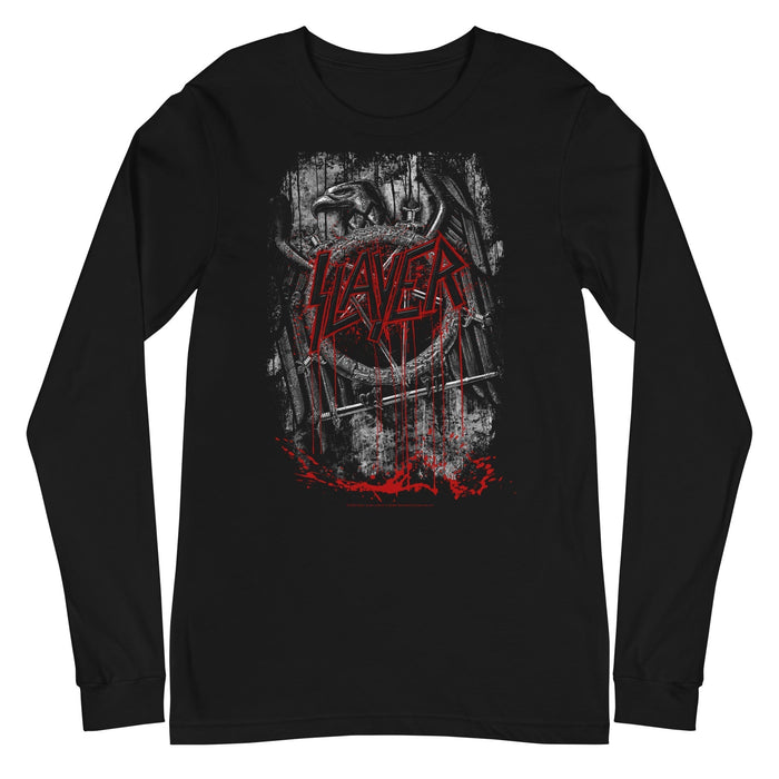 Slayer - Eagle Logo Long Sleeve T-Shirt - Black