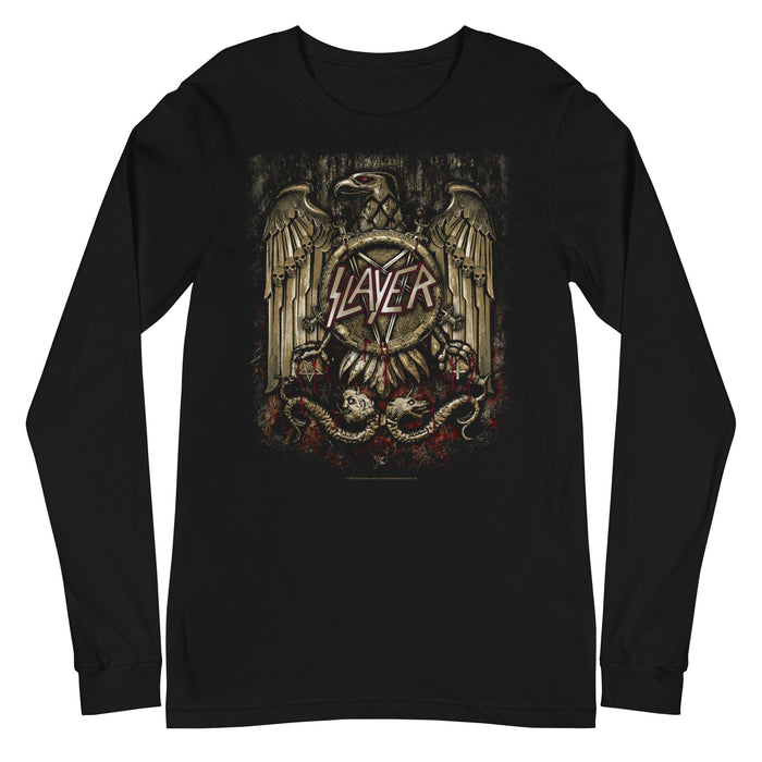 Slayer - Eagle Statue Long Sleeve T-Shirt - Black