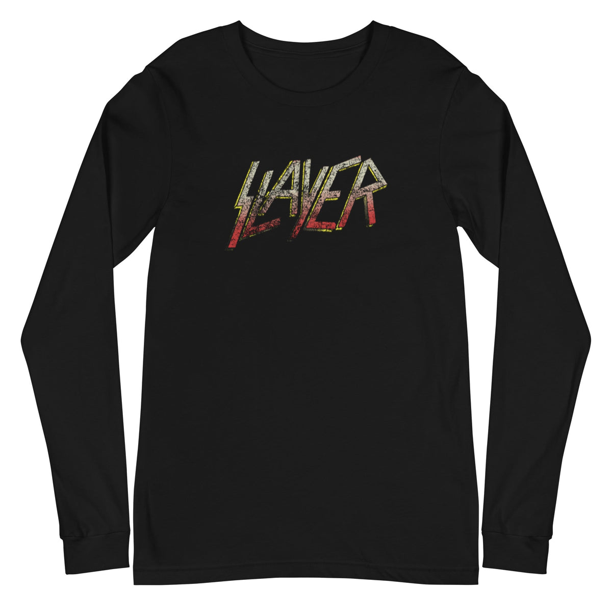 Slayer - Gradient Logo Long Sleeve T-Shirt - Black