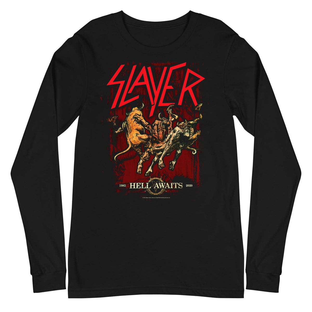 Slayer - Hell Awaits Long Sleeve T-Shirt - Black