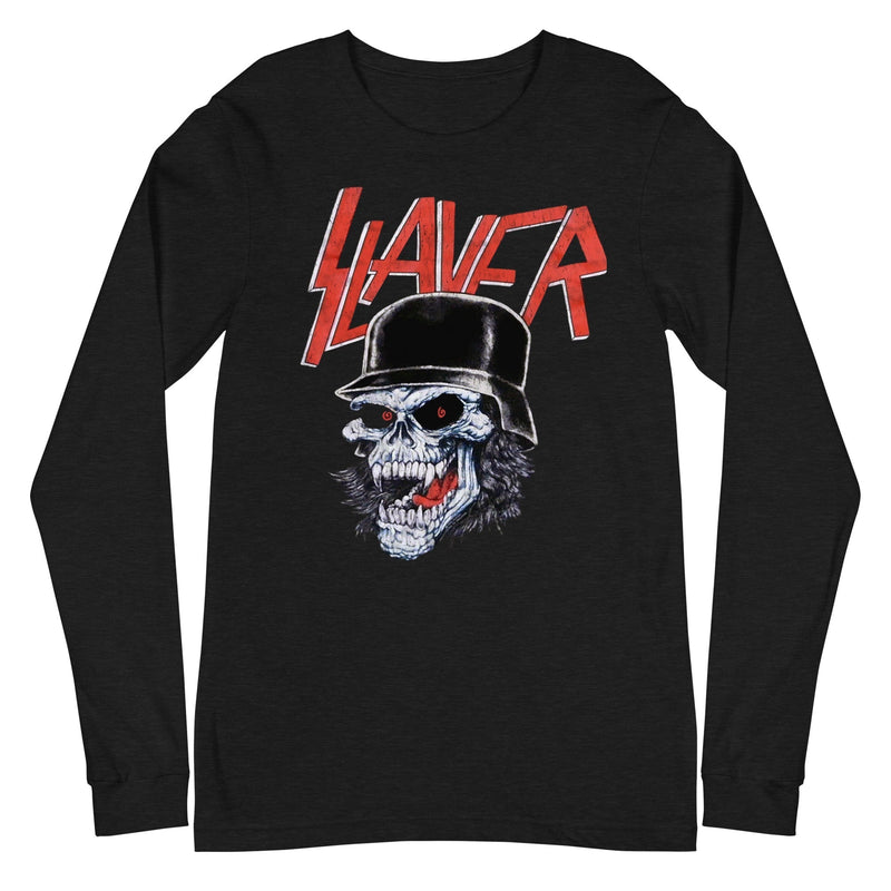 Slayer - Helmet Skull Long Sleeve T-Shirt - Black