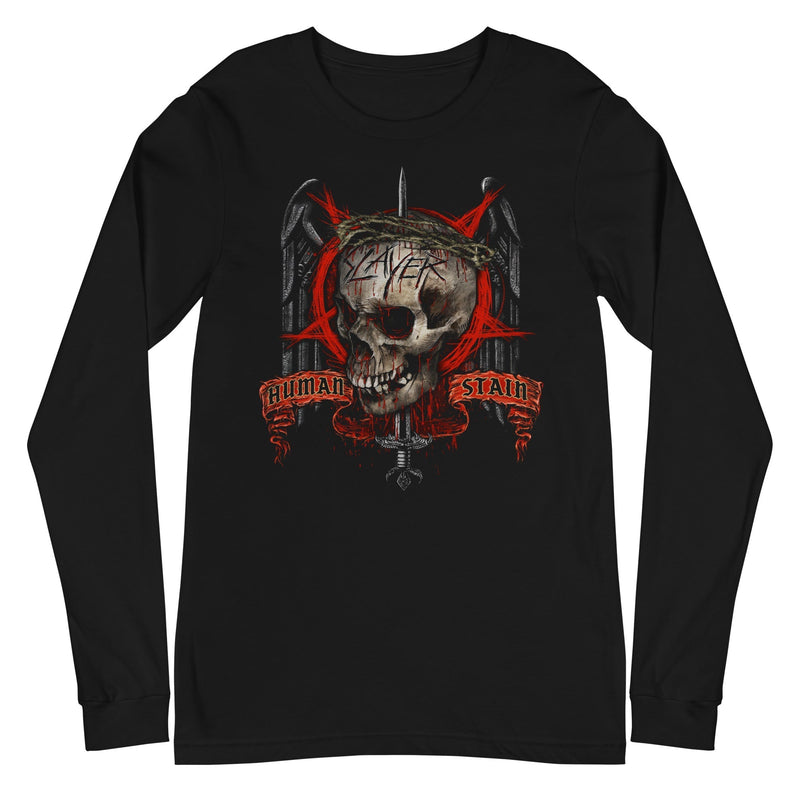 Slayer - Human Stain Long Sleeve T-Shirt - Black