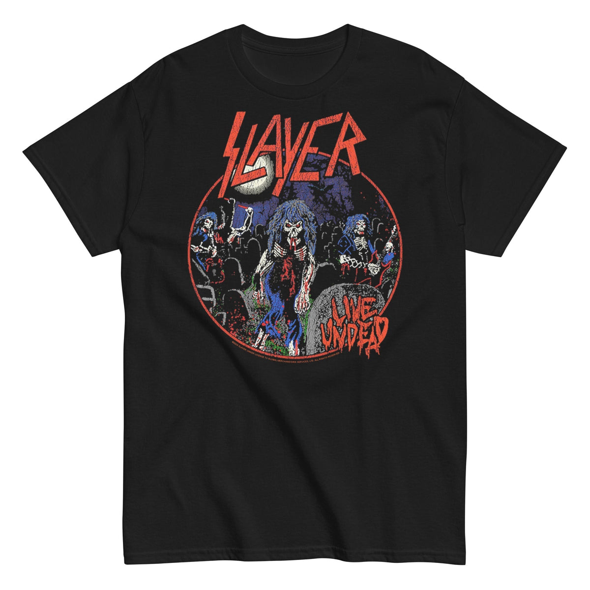 Slayer - Live Undead T-Shirt - Black