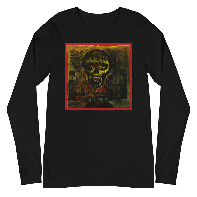 MerchMoment - Slayer - Painted Skull Long Sleeve T-Shirt -