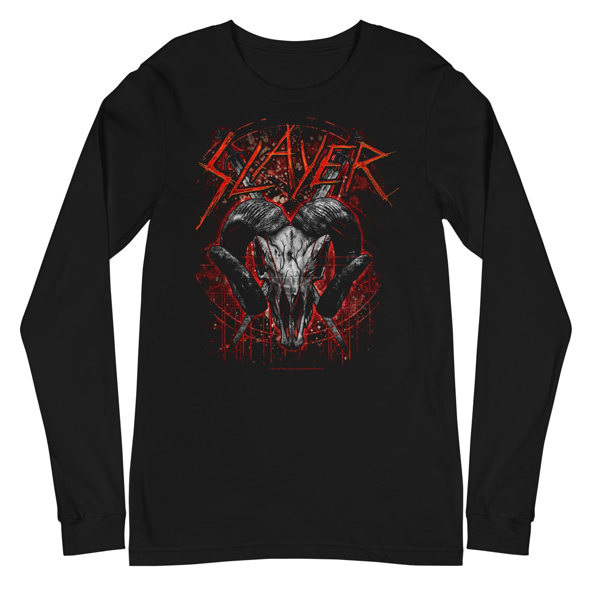 Slayer - Ram's Head Long Sleeve T-Shirt - Black