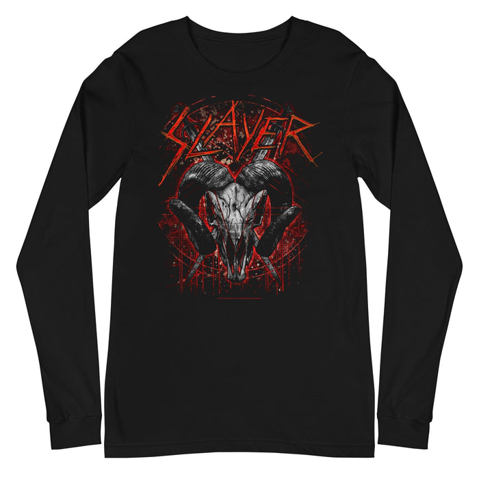 Slayer - Ram's Head Long Sleeve T-Shirt - Black