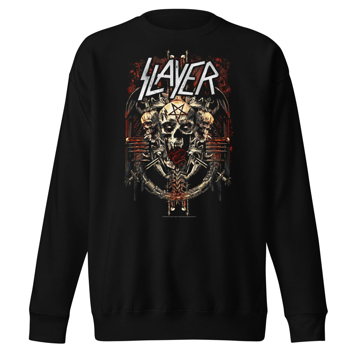 Slayer - Triple Skull Sweatshirt - Black