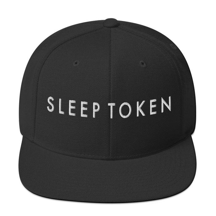 MerchMoment - Sleep Token Logo White Embroidered Snap Back Hat -