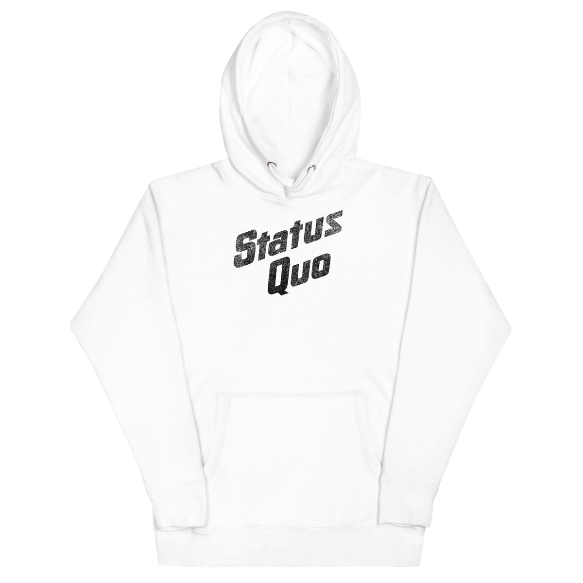 Status Quo - Black Logo Hoodie - White