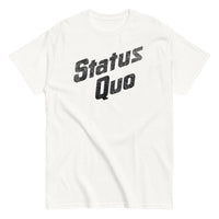 Status Quo - Black Logo T-Shirt - White