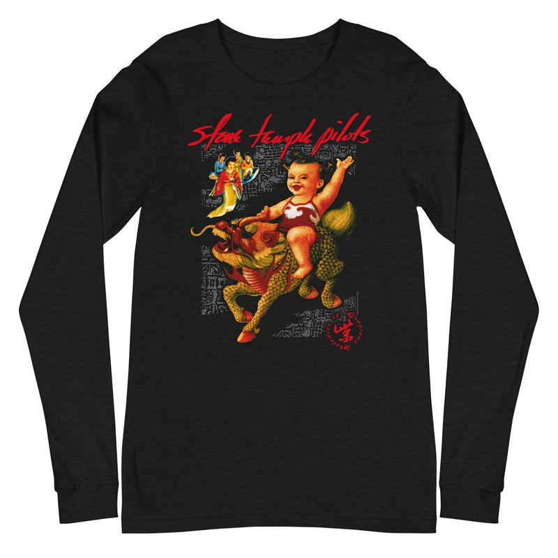 Stone Temple Pilots - Purple Long Sleeve T-Shirt - Black